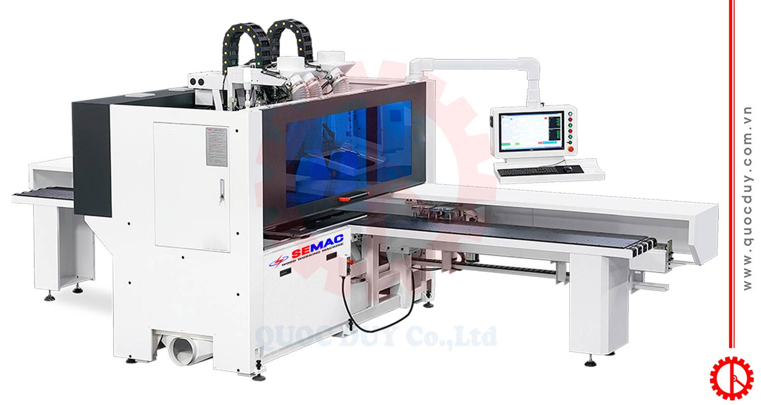 Máy khoan CNC 6 mặt 2 đầu gia công | Quốc Duy