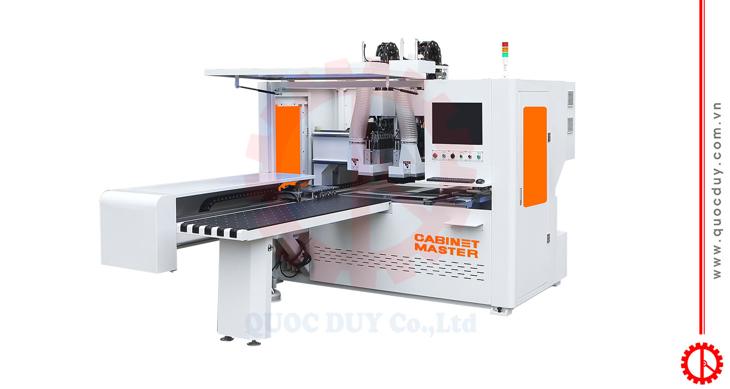 Máy khoan cnc 6 mặt 2 đầu kép siêu tốc