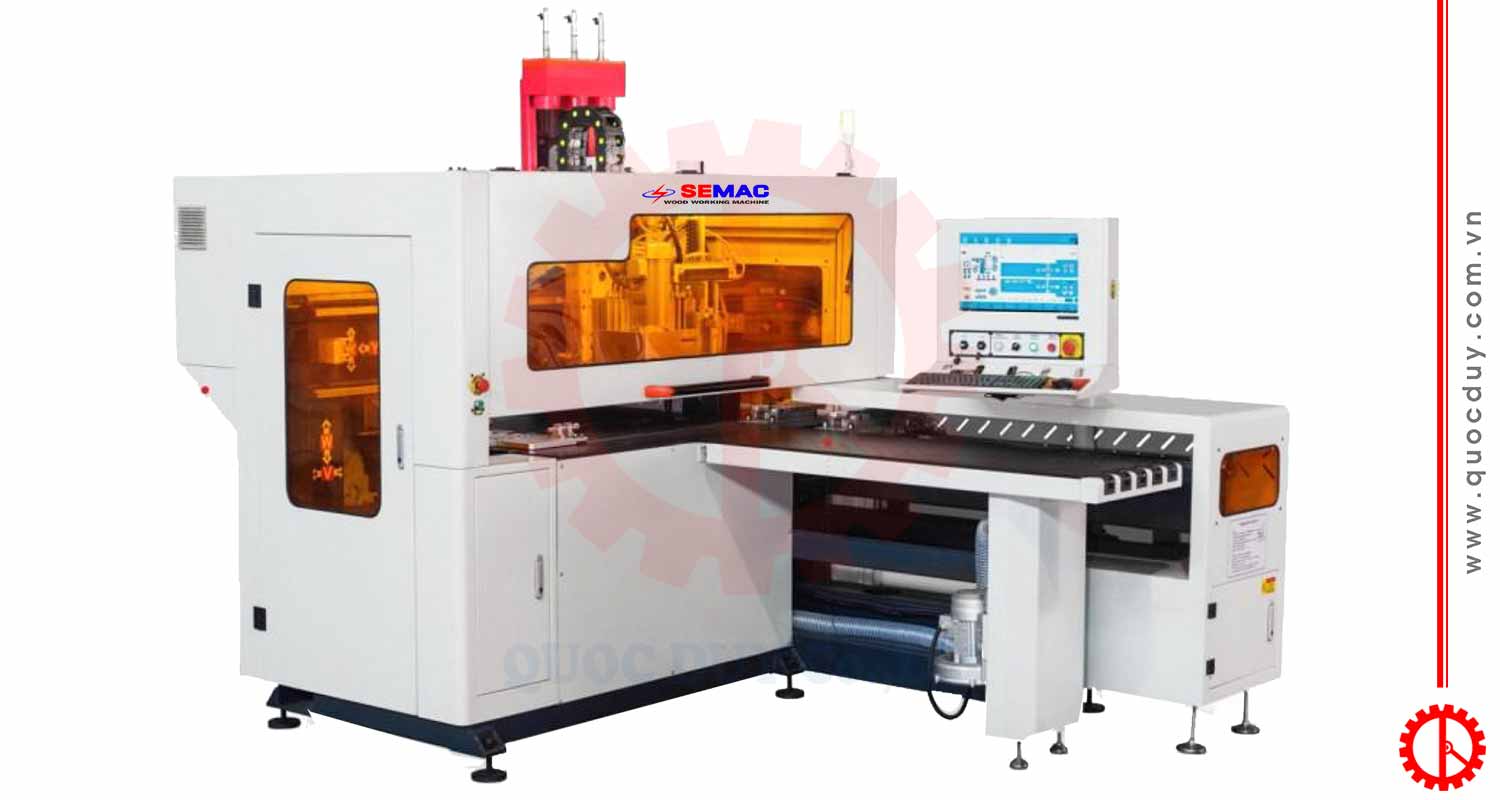 Máy Khoan CNC 6 Mặt Kết Hợp Cụm Router | Quốc Duy