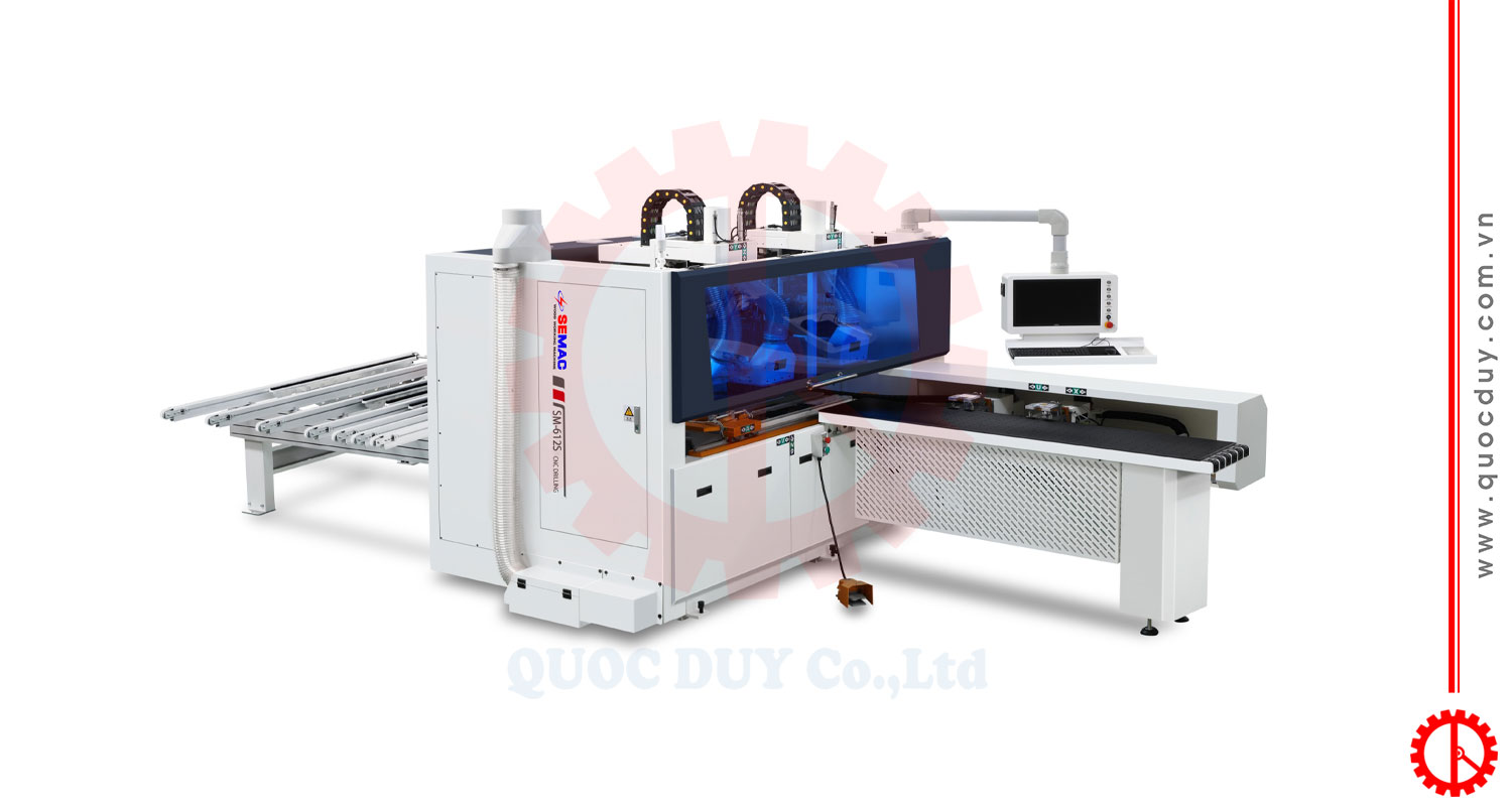 máy khoan gỗ CNC 6 mặt | Quốc Duy