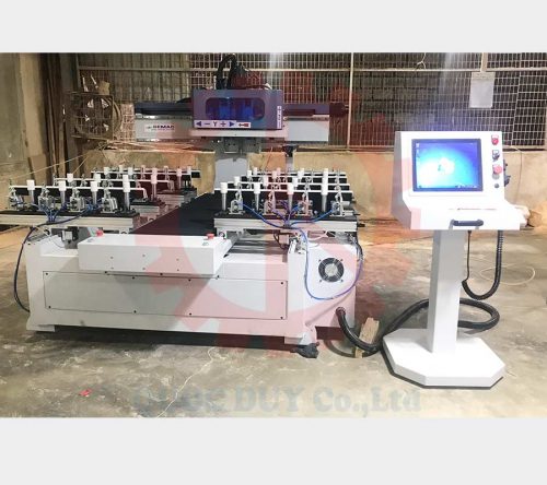 Máy khoan lắc mộng âm cnc 4 đầu giao xưởng BD | Quốc Duy
