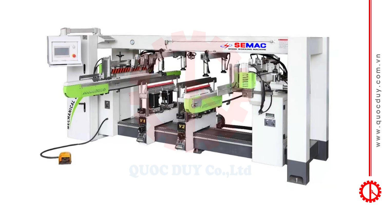 máy khoan liên kết 84 mũi cấp phôi tự động SMMZ 4BD | Quốc Duy