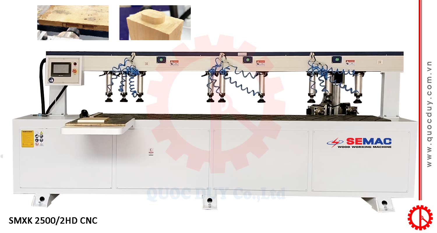 Máy khoan ngang cnc 2 đầu SMXK 2500/2HD CNC | Quốc Duy