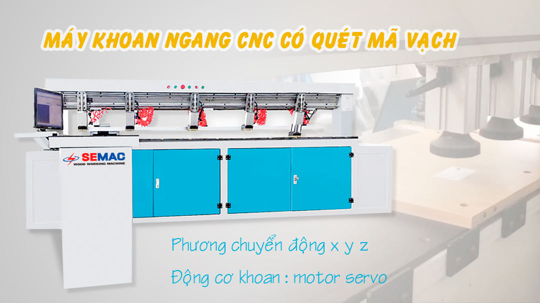 máy khoan ngang cnc gỗ công nghiệp