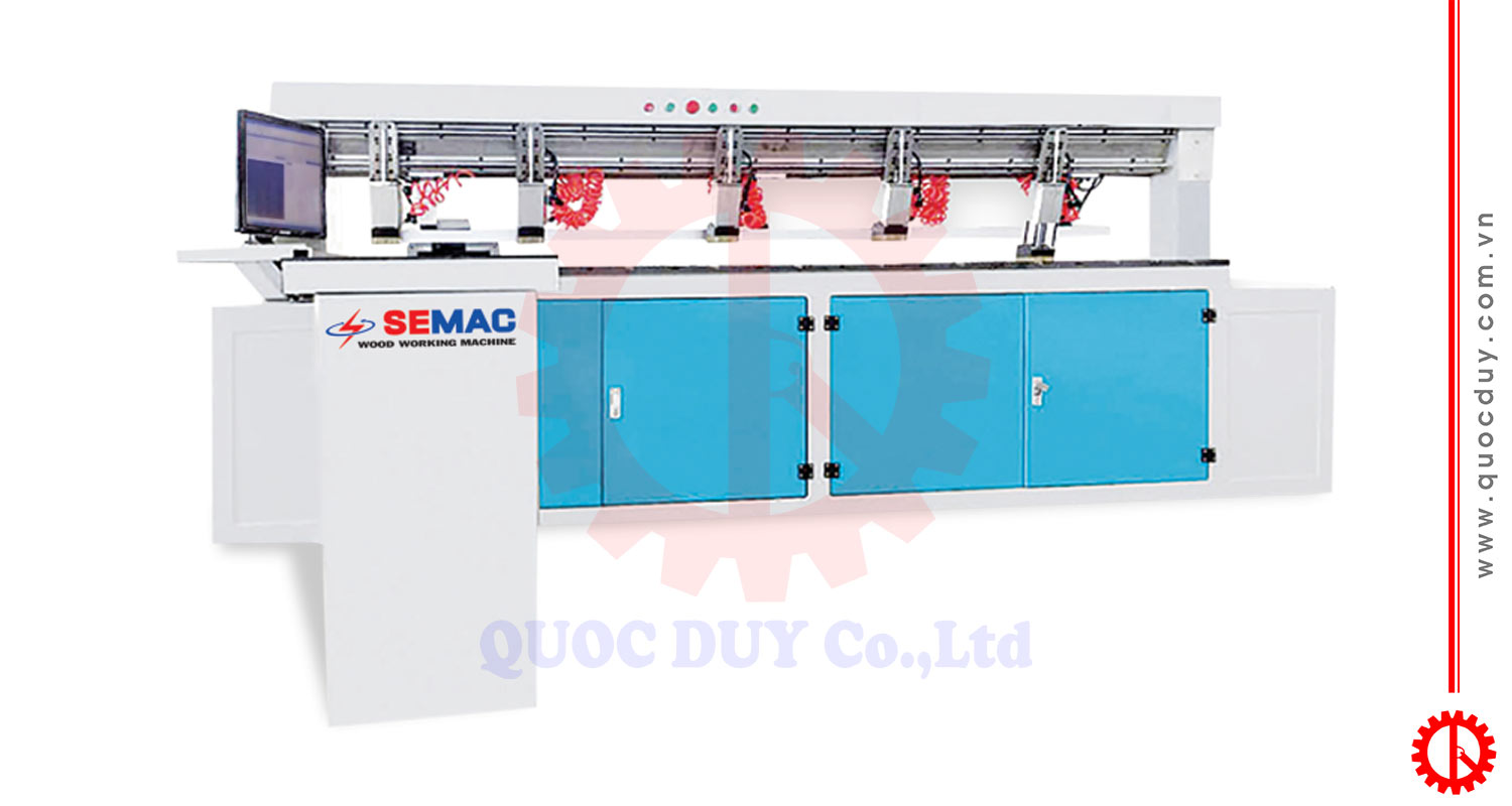 Máy khoan ngang cnc quét mã vạch - SM 2400 CNC | Quốc Duy