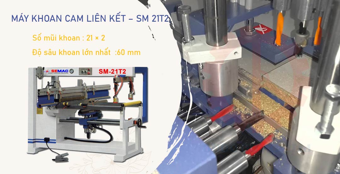 máy khoan ốc cam liên kết