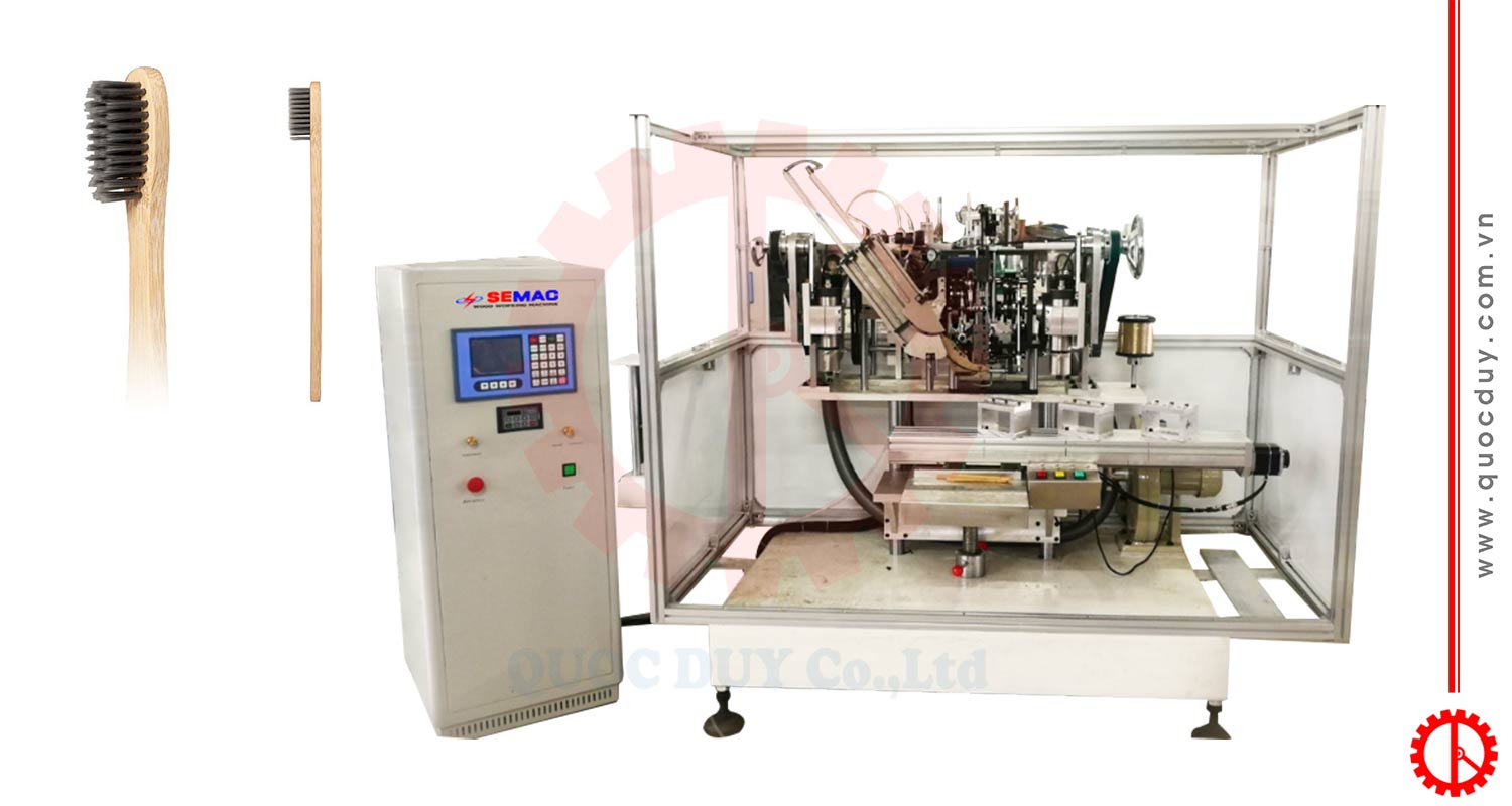 Máy làm bàn chải đánh răng bằng tre