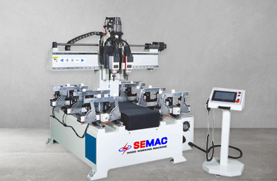 máy làm mộng âm cnc 2 đầu | quốc duy