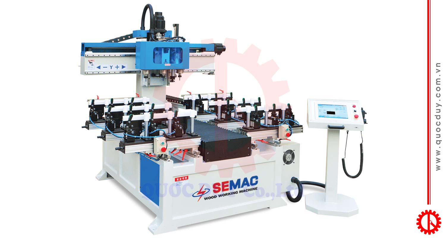 Máy làm mộng âm cnc 3 đầu - SDC 1200 3 3 | Quốc Duy