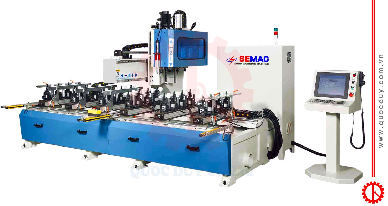 Máy làm mộng âm cnc 4 đầu khổ 2400mm
