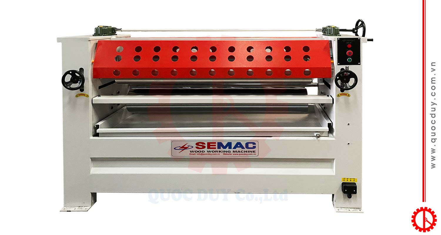 Máy lăn keo 2 mặt 1m3 trục inox | Quốc Duy