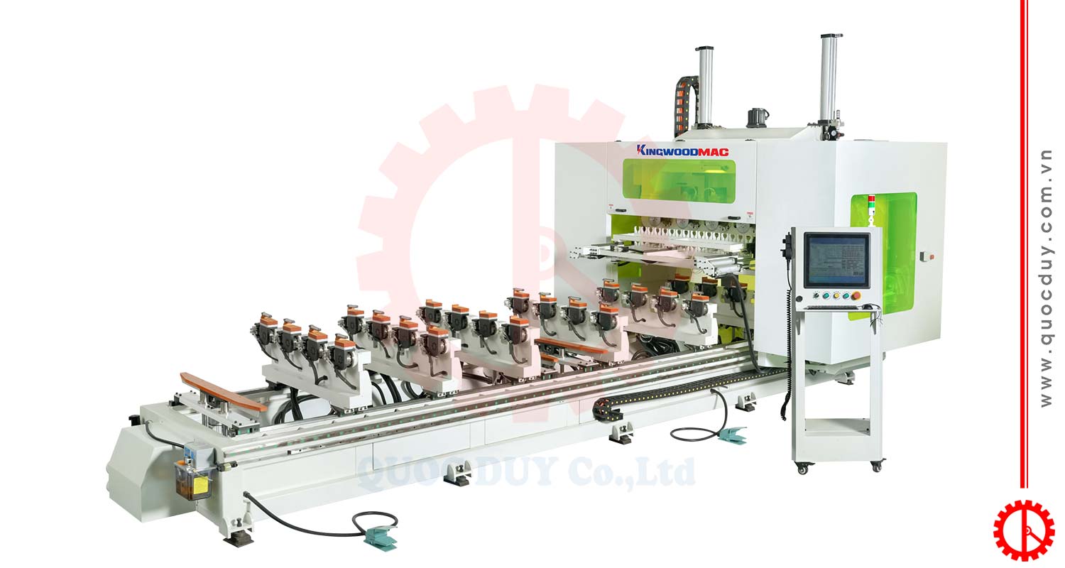 Máy CNC 4 Trục 16 Dao Bàn Kẹp Xoay 180 Độ Thay Dao Tự Động | Quốc Duy