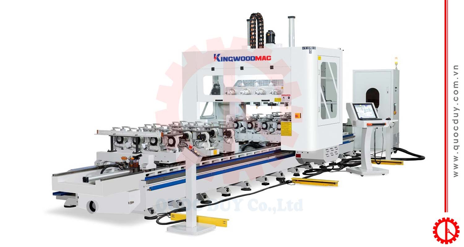 máy phay CNC 4 trục 16 dao bàn lật phôi | Quốc Duy