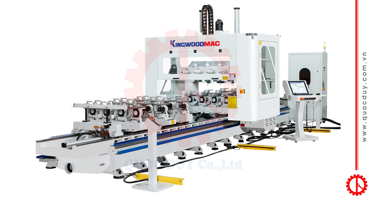 Máy phay CNC 4 trục 16 dao kẹp xoay 180 độ