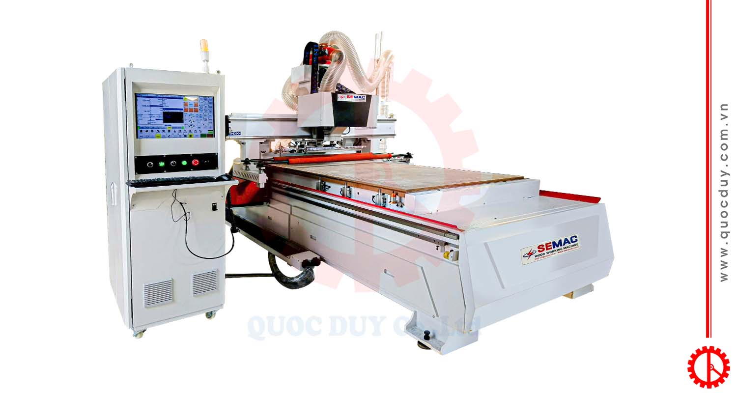 Máy phay cnc router 1 đầu thay dao thẳng
