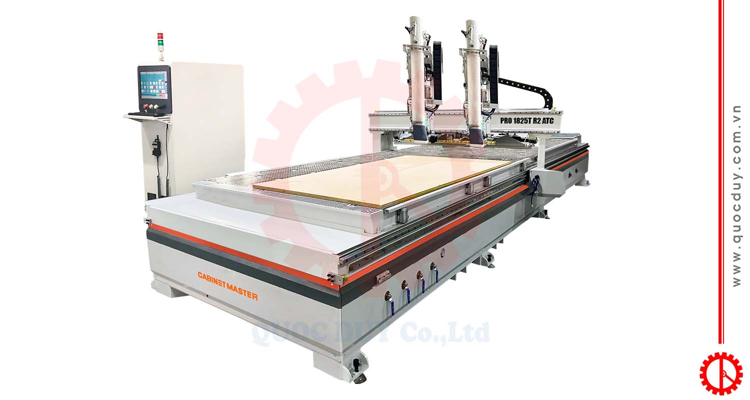 Máy phay cnc router 2 đầu độc lập bàn kép