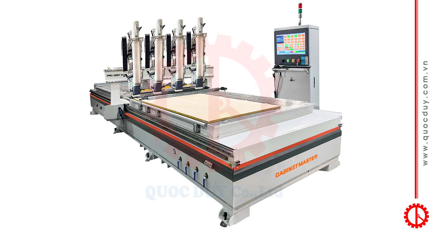 Máy phay cnc router 4 đầu độc lập thay dao
