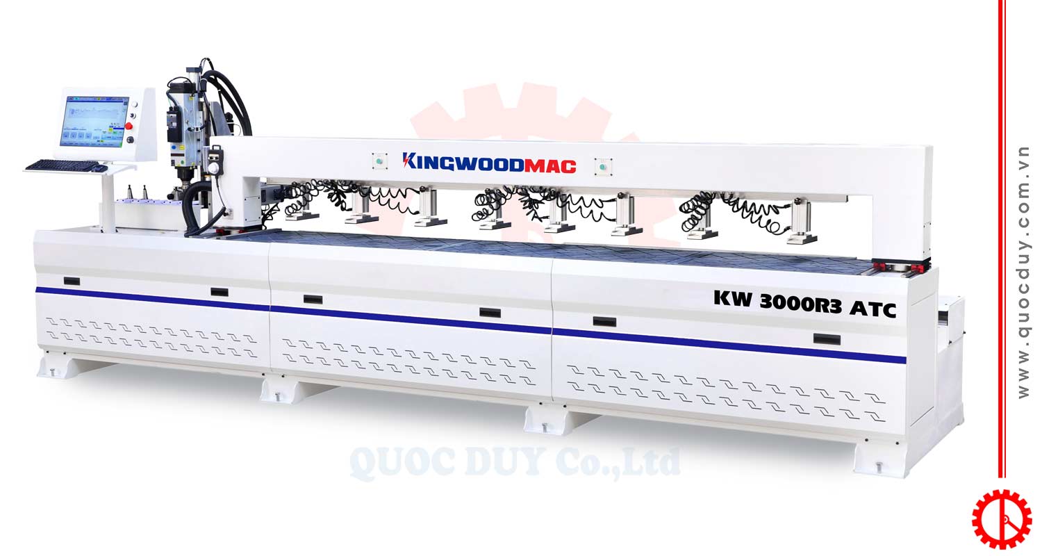 Máy phay khoan CNC 3 đầu thay dao tự động