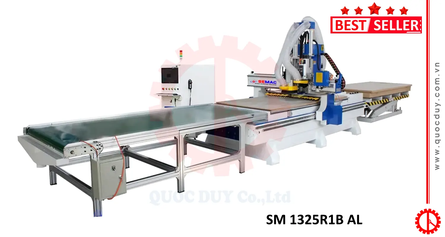 Máy phay khoan CNC nesting | Quốc Duy