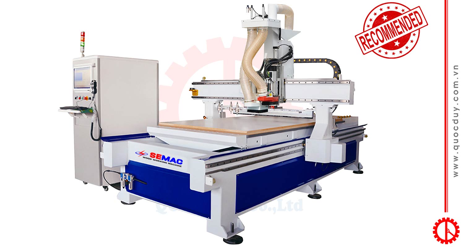 Máy phay khoan cnc thay dao tự động | Quốc Duy