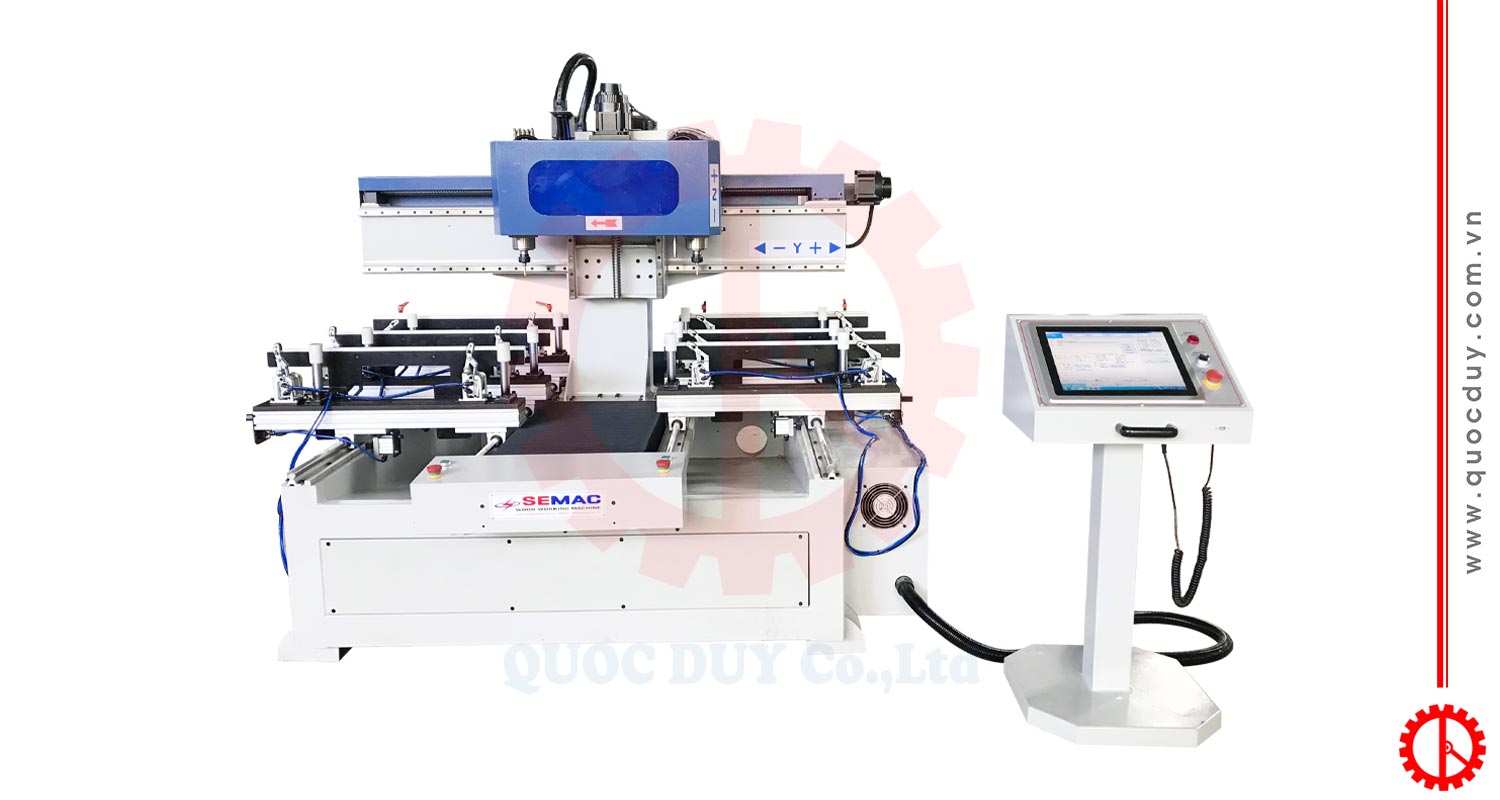 Máy phay mộng âm 2 đầu cnc SDC 1200 2 2 | Quốc Duy
