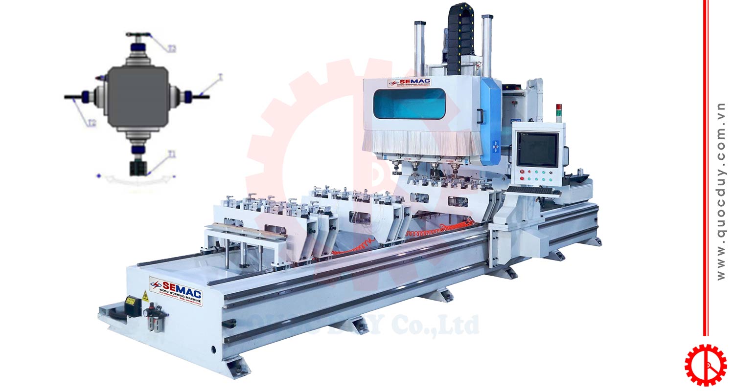 Máy Đánh Mộng Âm Dương CNC | Quốc Duy