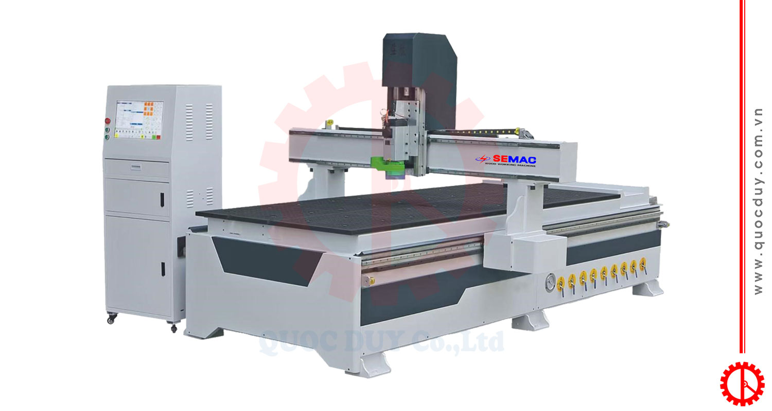 Máy phay router 1 đầu khổ ván 1m8x3m