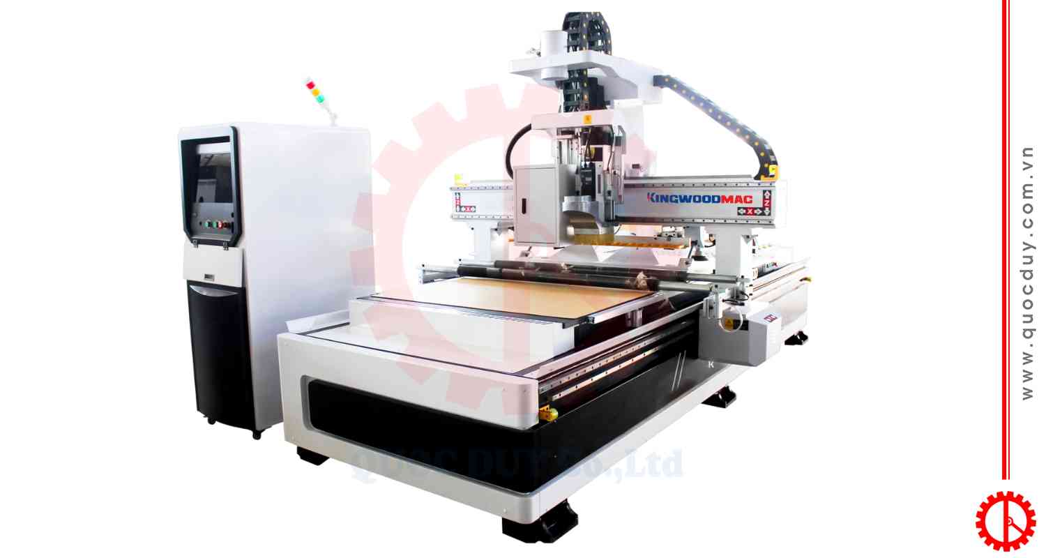 Máy phay router CNC 1 đầu có in tem
