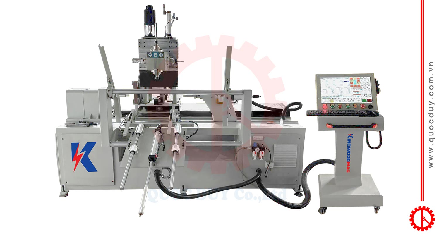 Máy Phay Tiện 5 Trục Chà Nhám Cấp Phôi Tự Động | Quốc Duy