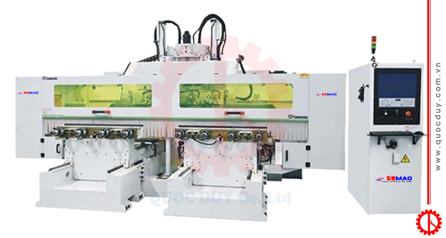 Máy Phay Tiện CNC 4 Đầu 2 Bàn | Quốc Duy