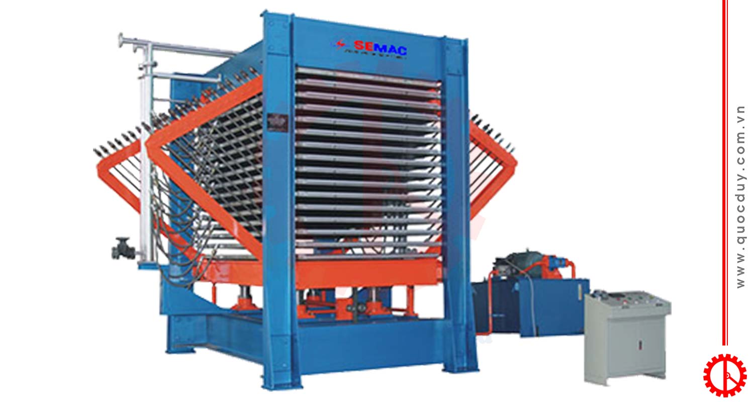 Máy Sấy Veneer Dạng Ép | Quốc Duy