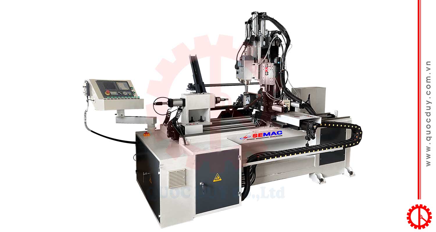 Máy Tiện CNC 4 Đầu 1200mm | Quốc Duy