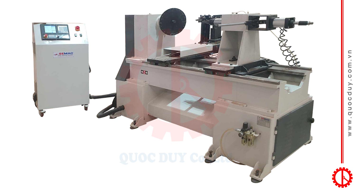 Máy Tiện Gỗ CNC 1000mm | Quốc Duy