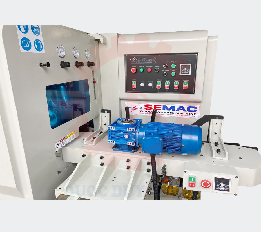 Motor hỗ trợ đưa phôi máy bào 4 mặt cao tốc | Quốc Duy