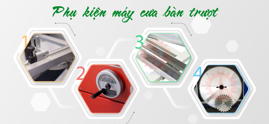 phụ kiện máy cưa bàn trượt - tổng hợp máy cưa bàn trượt