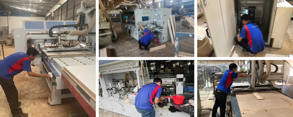 Quốc Duy bảo dưỡng máy chế biến gỗ miễn phí