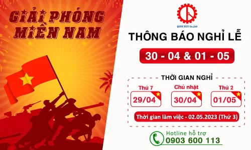 Quốc Duy thông báo lịch nghỉ lễ 30/4