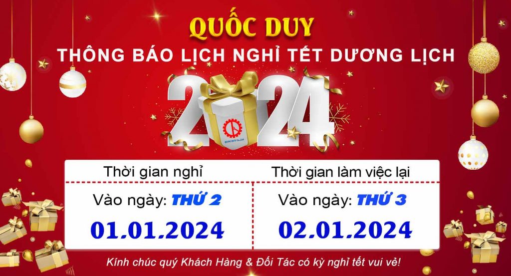 Quốc Duy thông báo lịch nghỉ tết dương lịch 2024