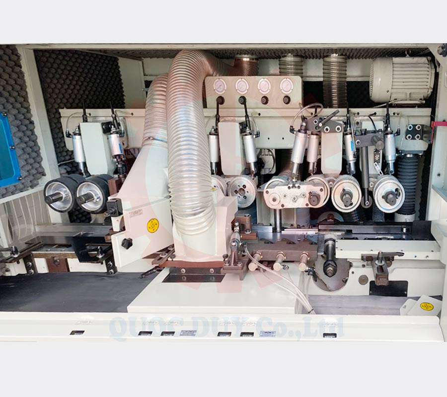 Sơ đồ trục bào gỗ 4 mặt 4 trục tự động | Quốc Duy