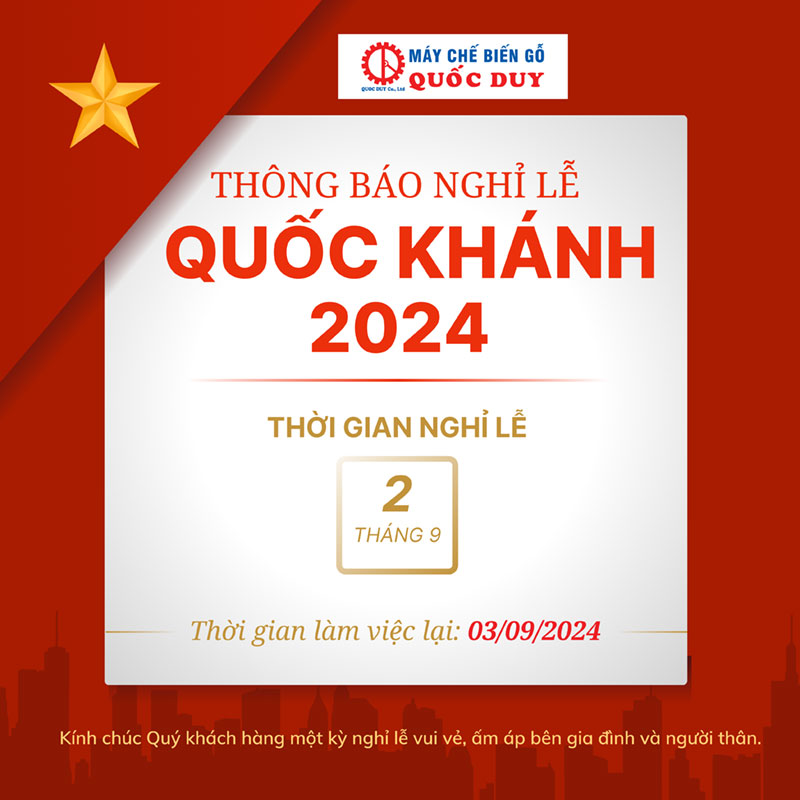 Thông báo lịch nghỉ lễ 2-9-2024