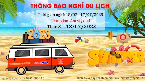 Thông báo nghỉ du lịch thường niên 2023 | Quốc Duy