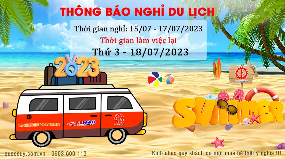 Thông báo nghỉ du lịch thường niên 2023 | Quốc Duy