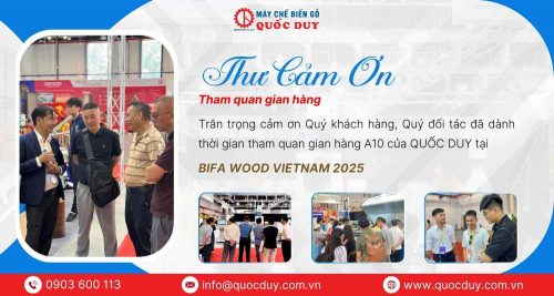 Thư cảm ơn khách hàng tham quan gian hàng triển lãm bifa wood 2025