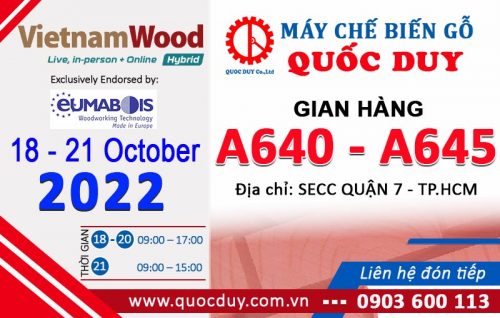 Thư mời tham dự triển lãm VIETNAMWOOD 2022 | Quốc Duy