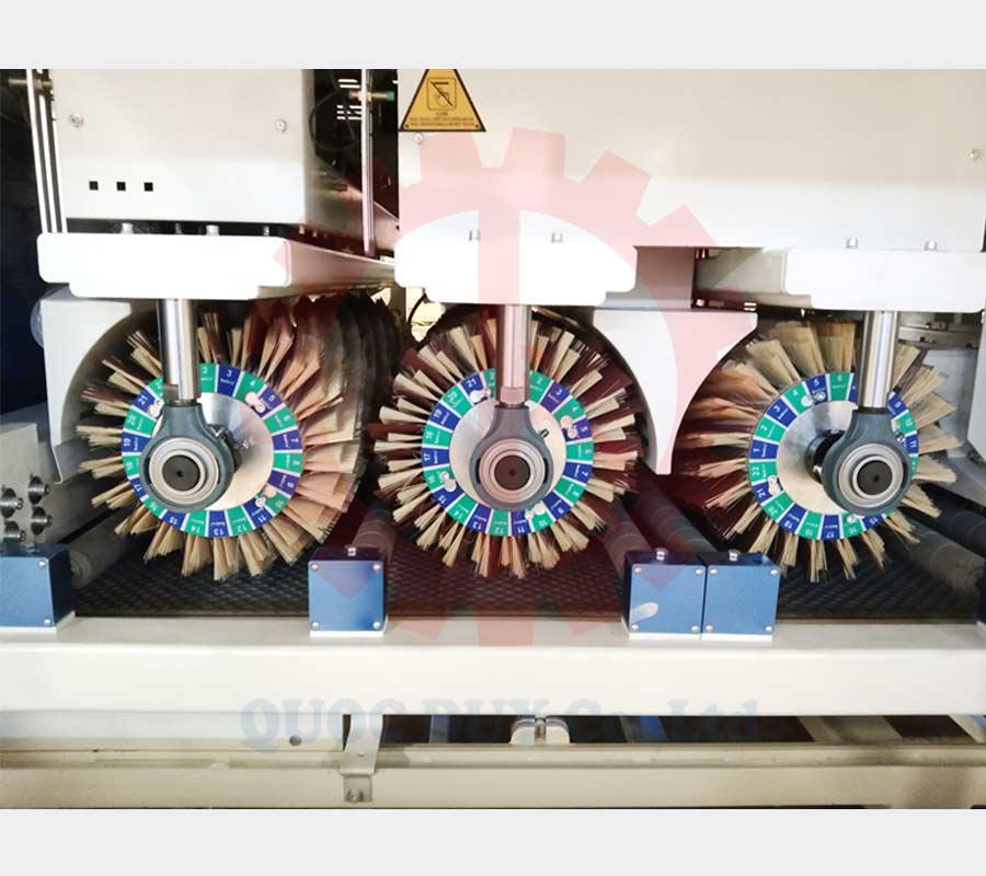 Trục chà nhám dọc máy chà nhám 9 trục | Quốc Duy