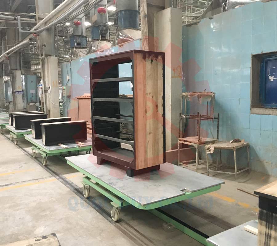 ứng dụng dây chuyền sơn pallet tự động | Quốc Duy