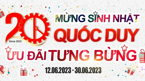 Ưu đãi tưng bừng mừng sinh nhật 20 tuổi Quốc Duy