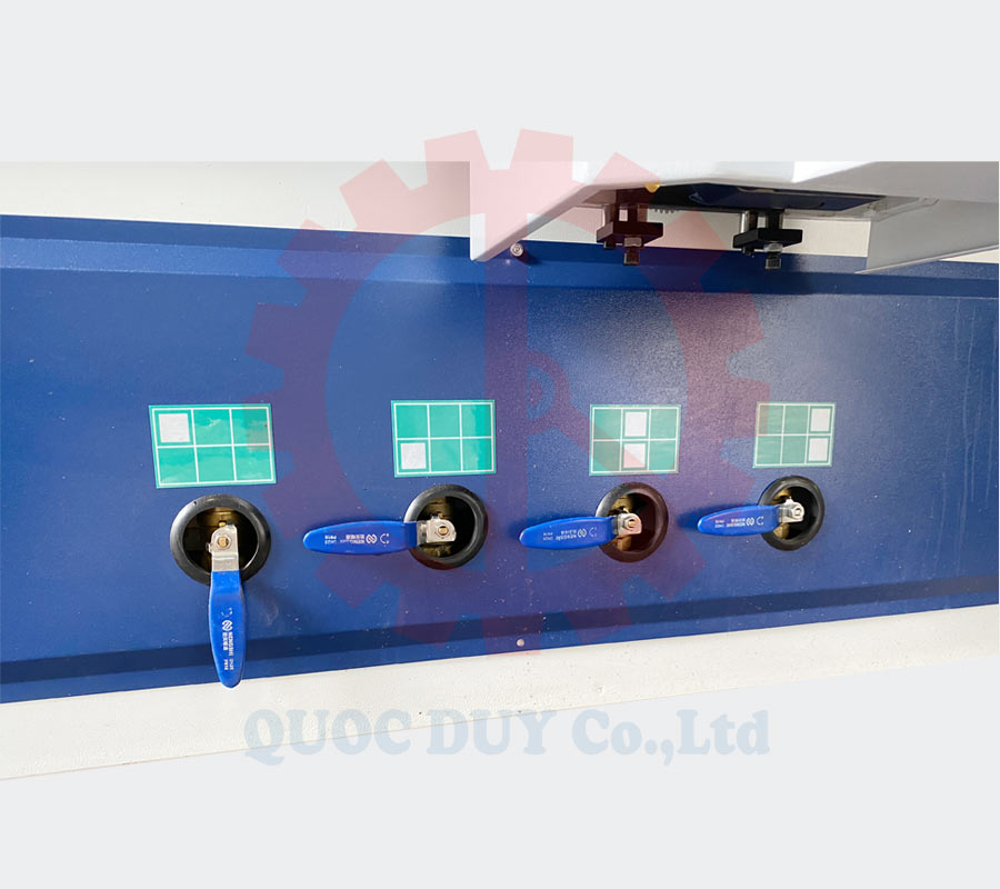 Vặn mở tắt chân không máy 4 đầu 2 bàn | QUỐC DUY